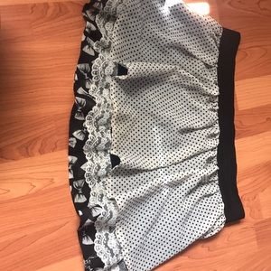 Black and white skirt